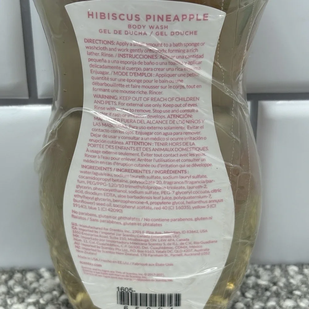 Scentsy Body Wash Hibiscus‎ Pineapple 7.7 Oz New Sealed